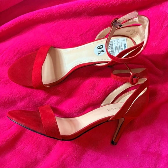 Nine West Red Heeled Sandals - Picture 3 of 3